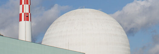 Betonmantel des Reaktorgebäudes
